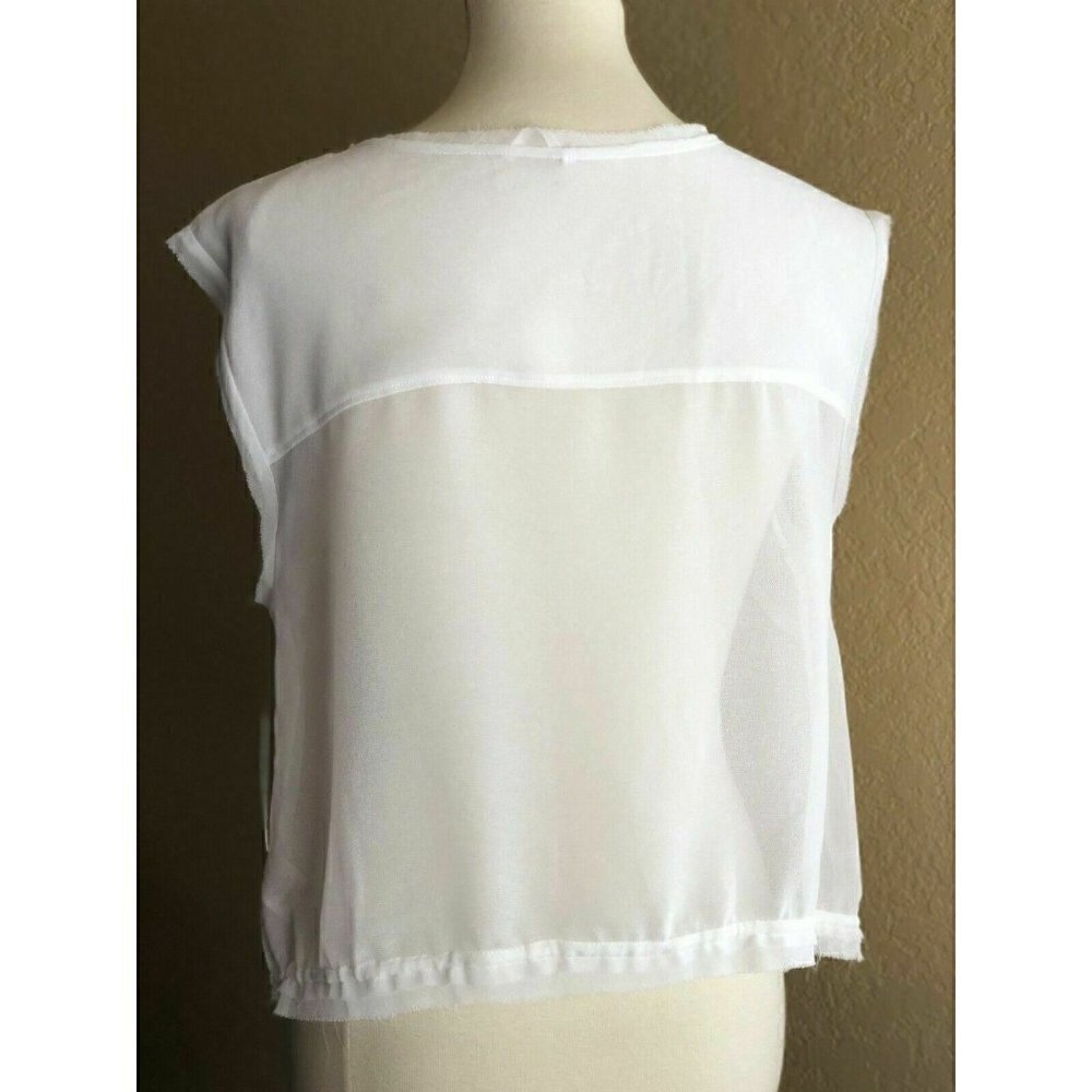 Free People Womens White pennies Sheer Storyteller - Picture 4 of 12